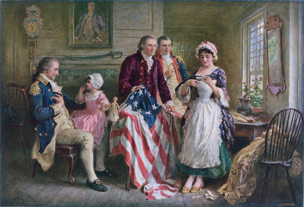 Betsy Ross 1777 od Jean Leon Gerome Ferris