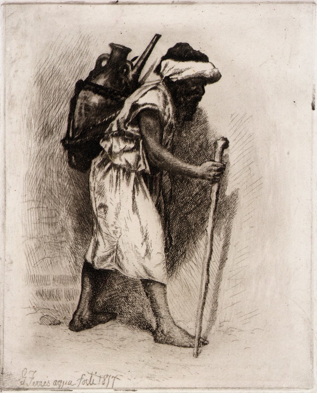 Nosič vody od Jean Leon Gerome Ferris