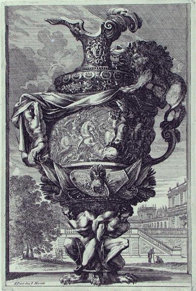 Zahradní socha, vydáno kolem roku 1670 (rytina) (viz také 172935) od Jean Lepautre