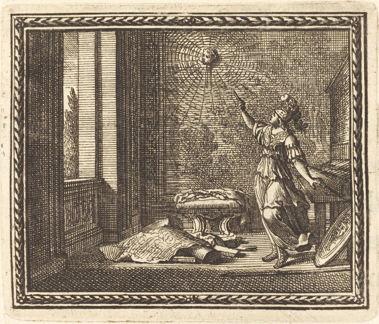 Minerva mění Arachne v pavouka od Jean Lepautre