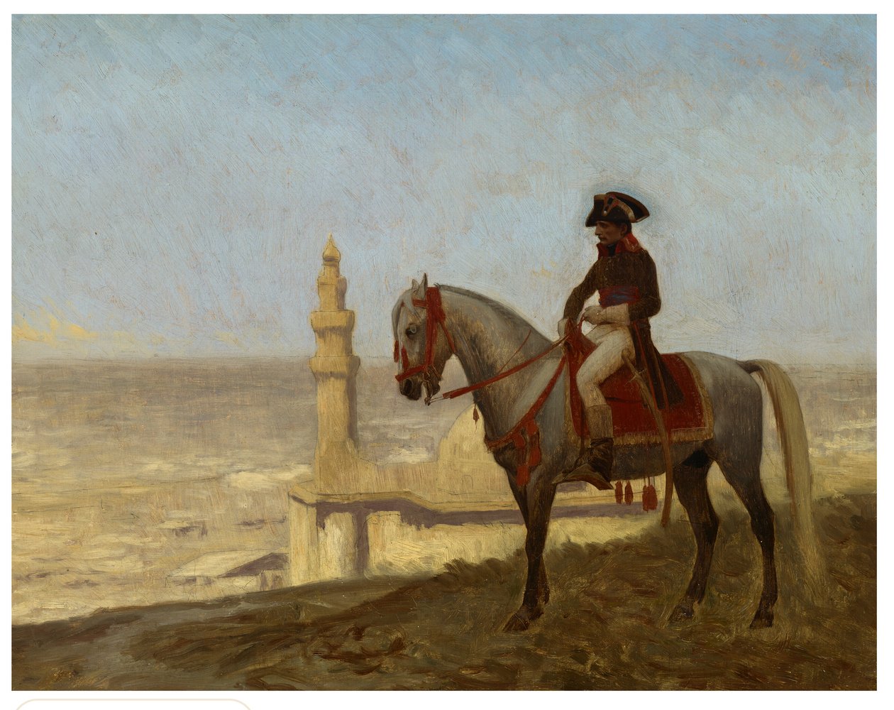 Generál Bonaparte v Káhiře, skica od Jean Leon Gerome