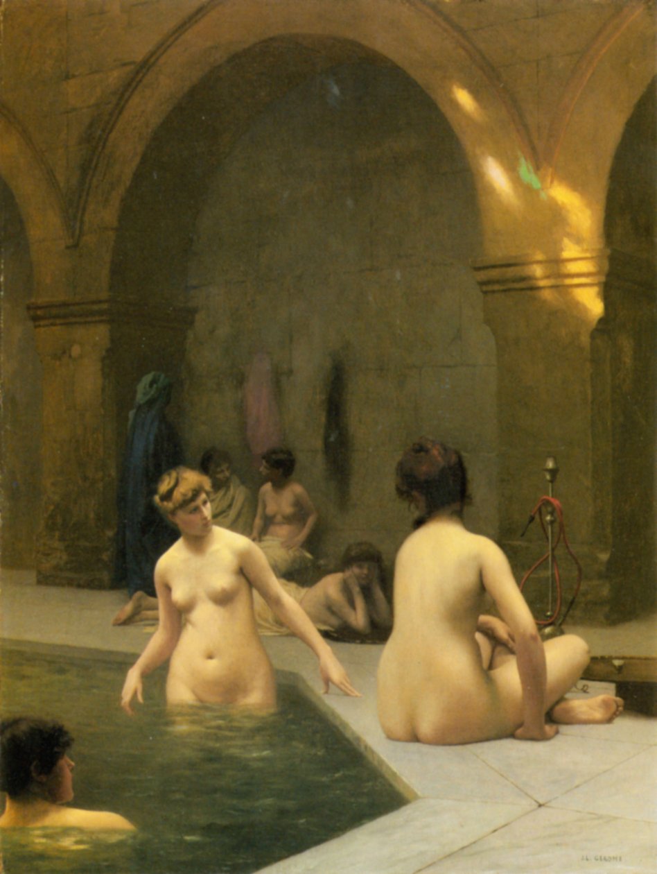 Koupající se od Jean Leon Gerome