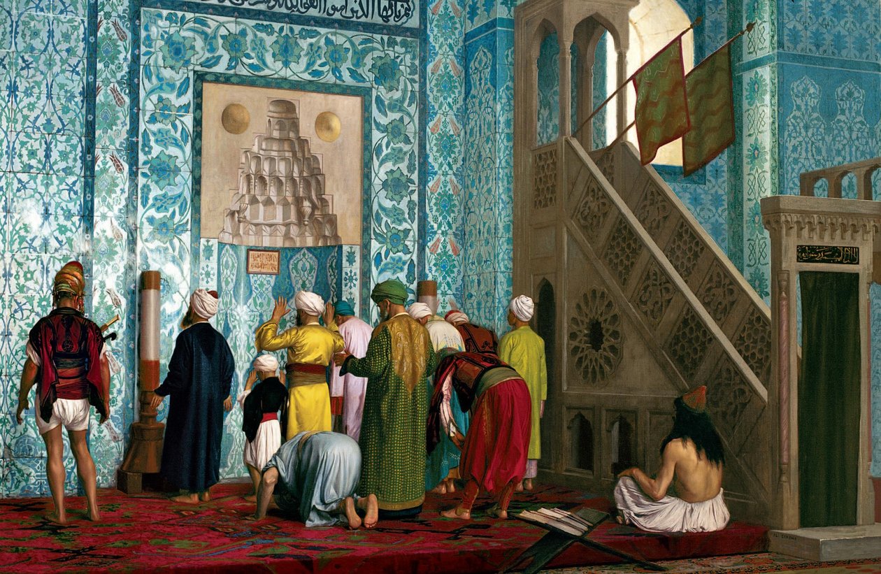 Modrá mešita od Jean Leon Gerome