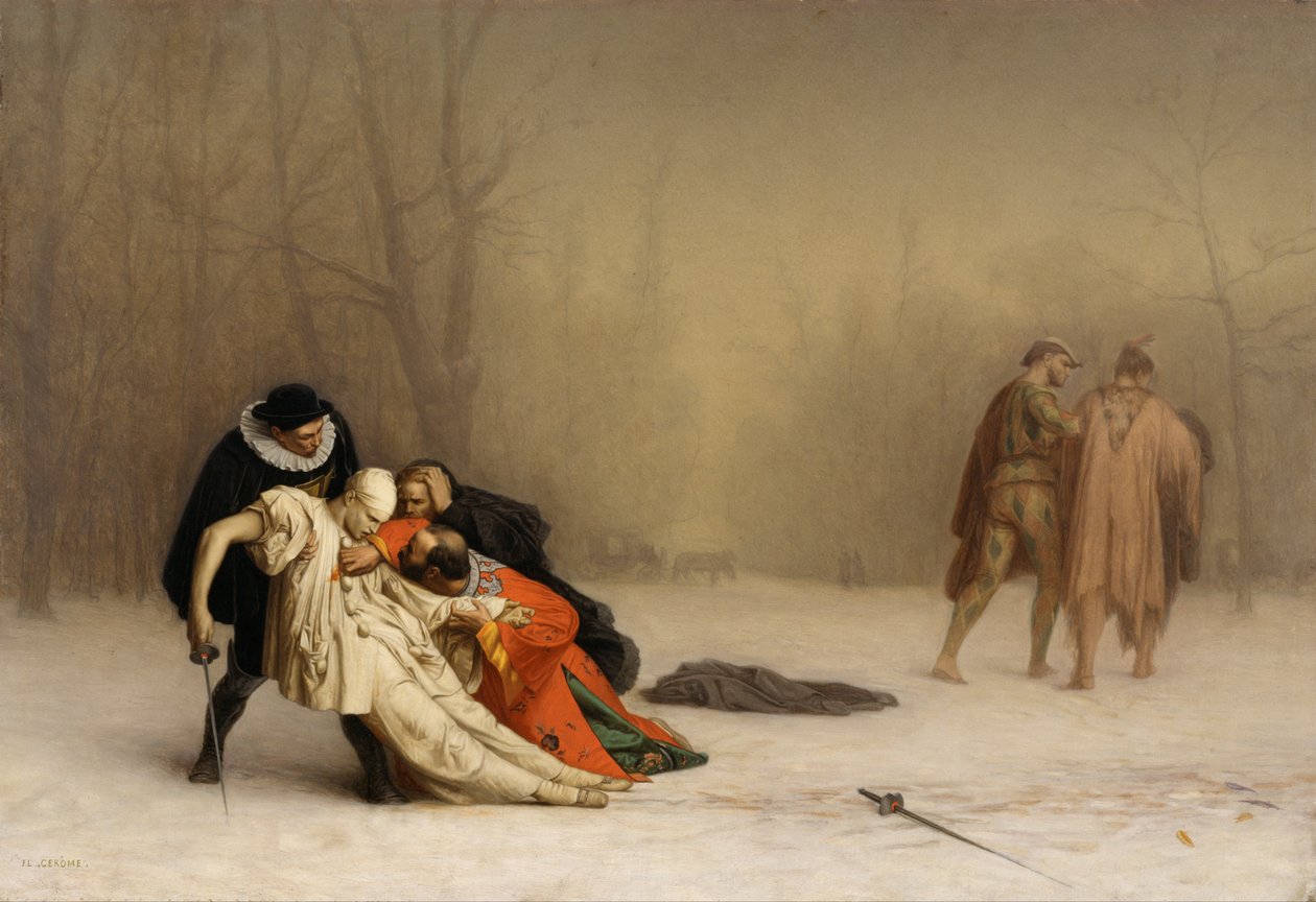 Souboj po maškarádě od Jean Leon Gerome