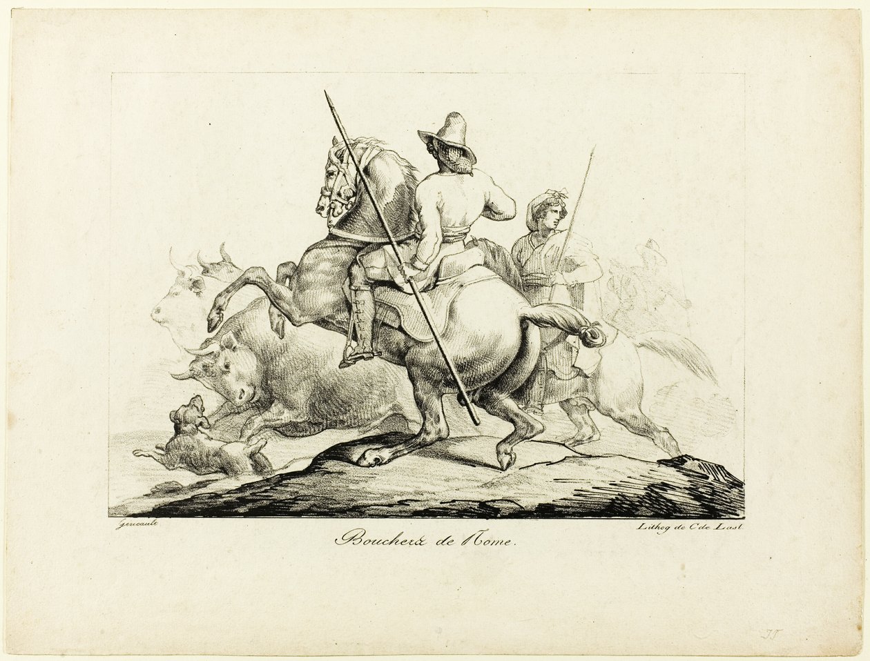 Řezníci z Říma od Jean Louis André Théodore Géricault