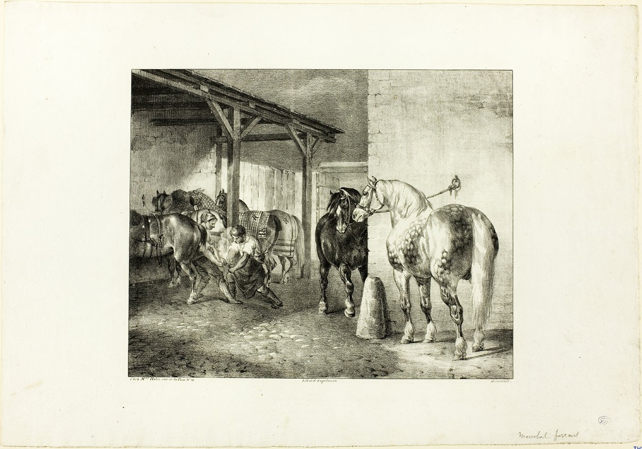 Obchod s kovářskými potřebami od Jean Louis André Théodore Géricault