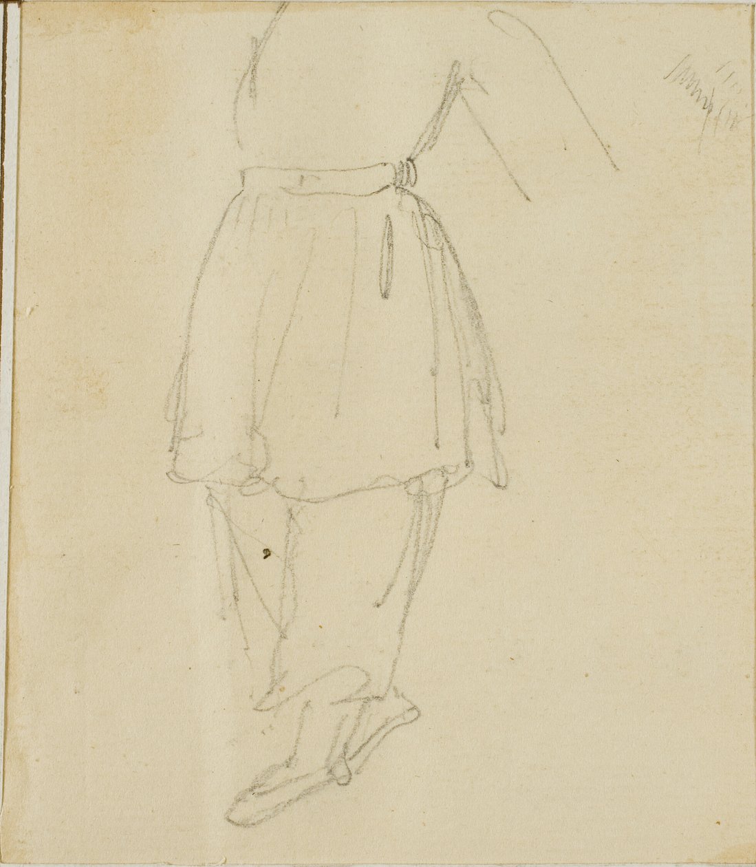 Spodní část postavy v pracovním oděvu od Jean Louis André Théodore Géricault