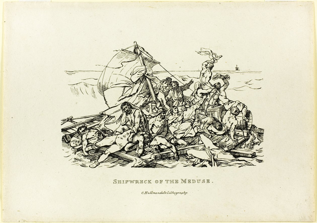 Ztroskotání lodi Medusa od Jean Louis André Théodore Géricault