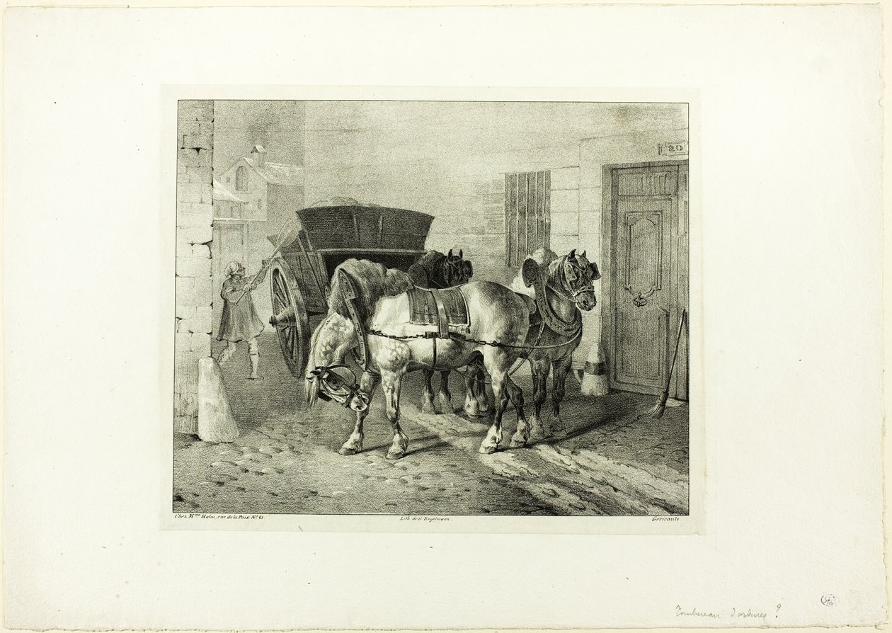 Uklízeči ulic od Jean Louis André Théodore Géricault