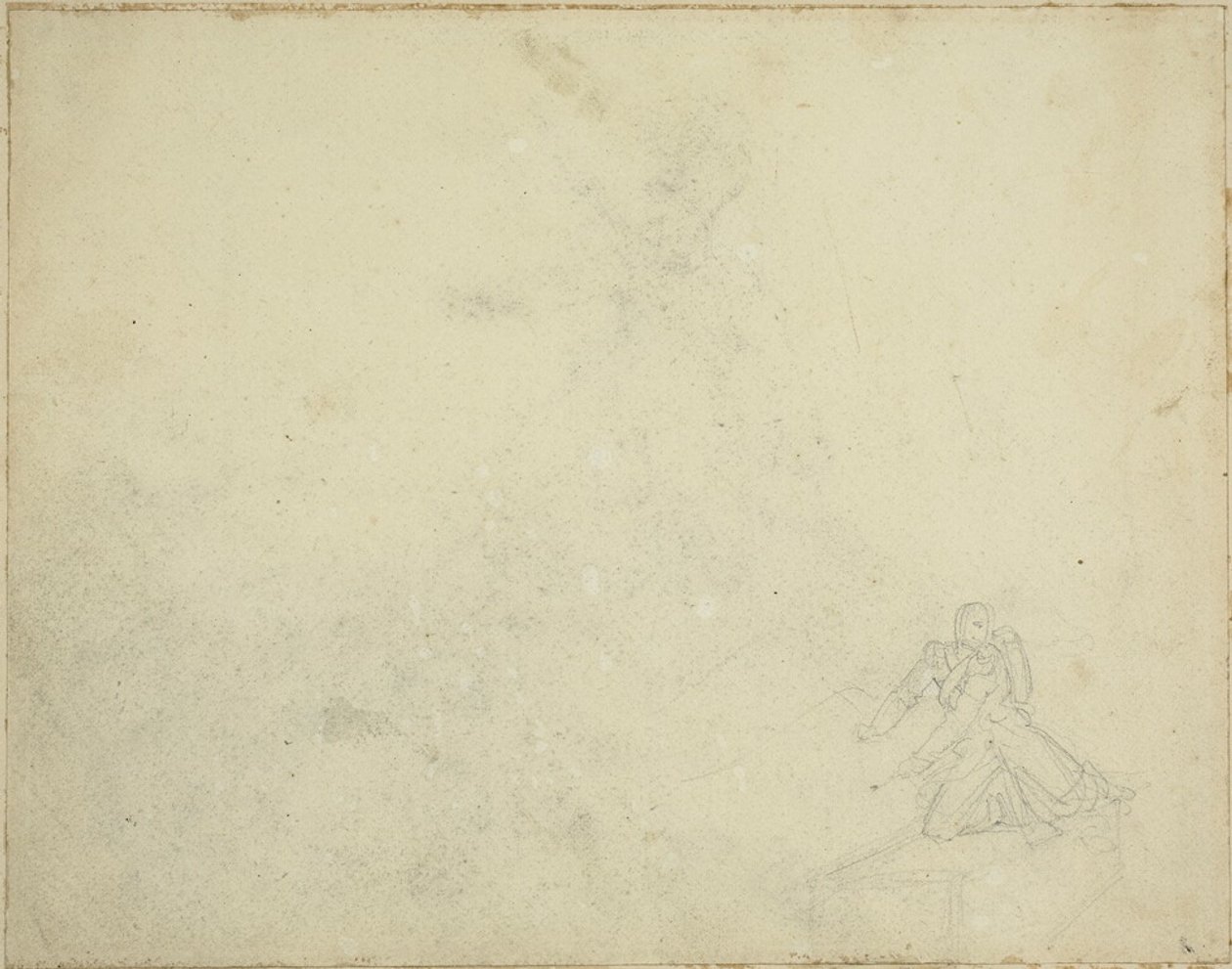 Studie klečící postavy od Jean Louis André Théodore Géricault