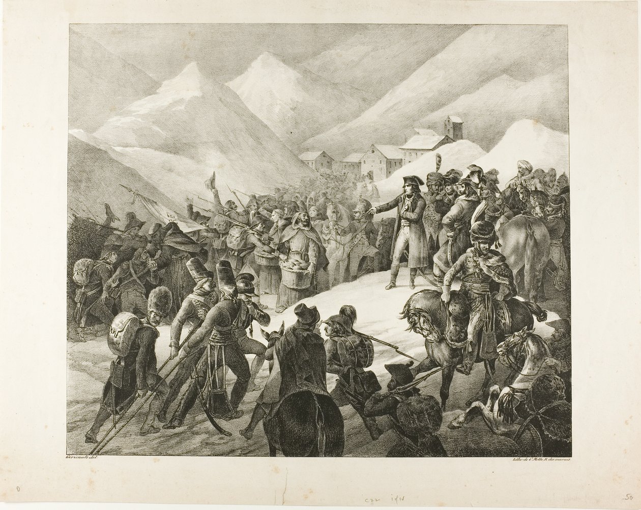 Přechod hory svatého Bernarda od Jean Louis André Théodore Géricault