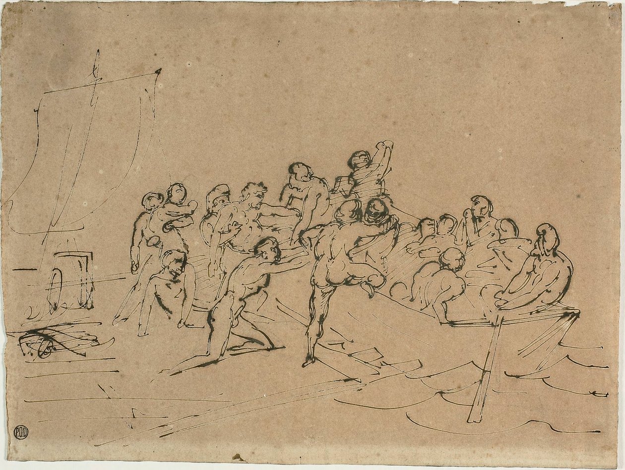 Záchrana trosečníků z voru Medúzy od Jean Louis André Théodore Géricault