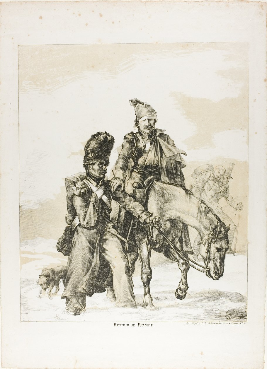 Návrat z Ruska od Jean Louis André Théodore Géricault