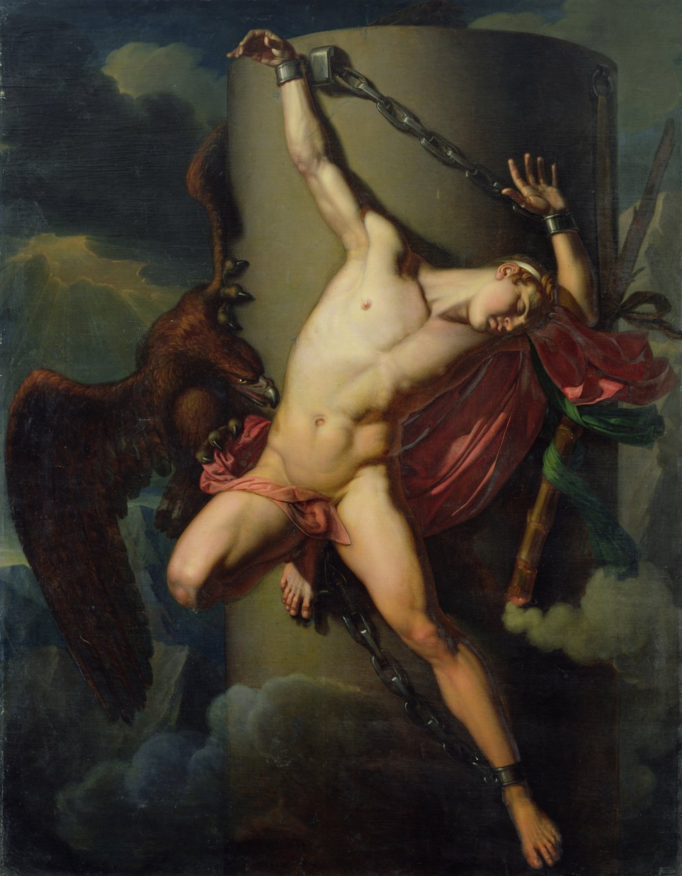 Prométheovo mučení, 1819 od Jean Louis Cesar Lair