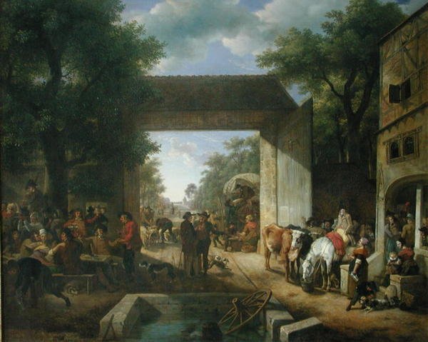 Trh u brány hostince od Jean Louis De Marne