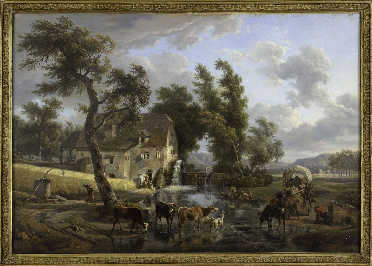 Mlýn v letech 1772-1829 (olej) od Jean Louis Demarne
