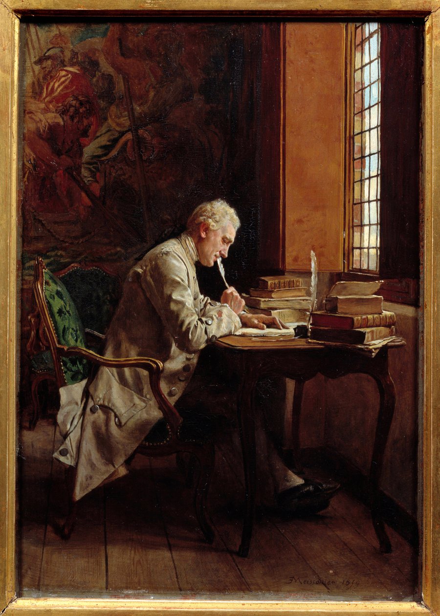 Básník. Obraz Ernesta Meissoniera (1815-1891) od Jean Louis Ernest Meissonier