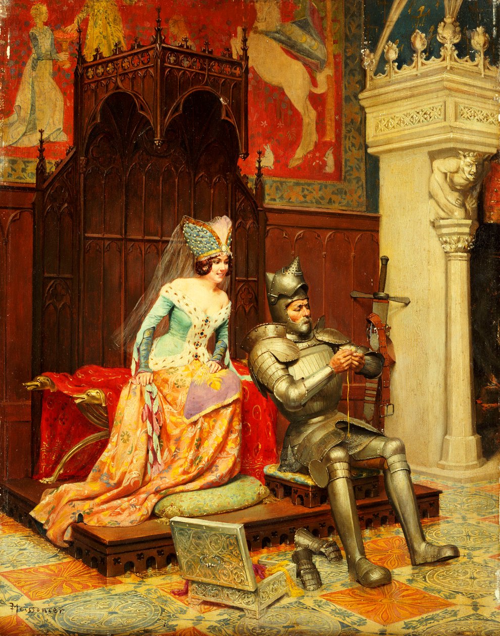 Artušovská legenda od Jean Louis Ernest Meissonier