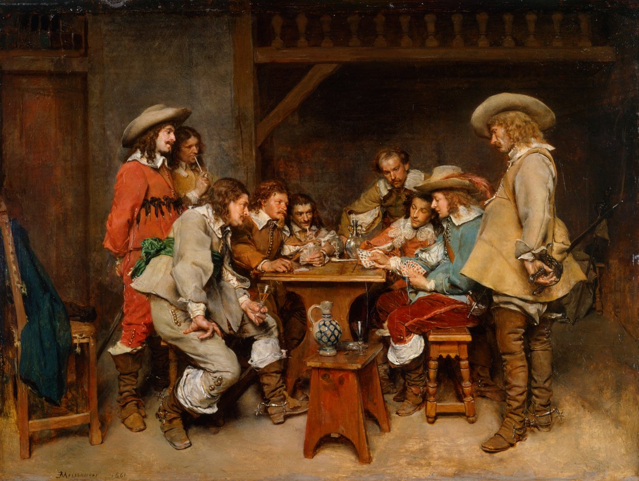 „Nevinní a ostřiče karet“, 1861 od Jean Louis Ernest Meissonier