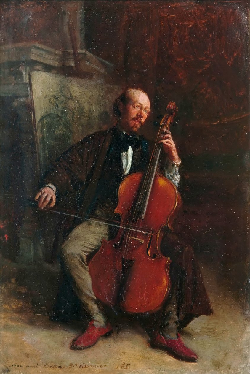 Portrét skladatele Alexandra Batty 1816-1902 od Jean Louis Ernest Meissonier