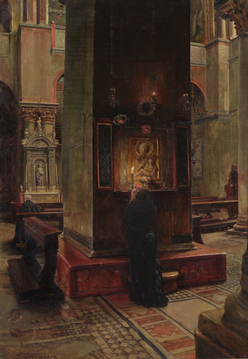Madonna del Bacio v San Marco, Benátky, 1882 od Jean Louis Ernest Meissonier