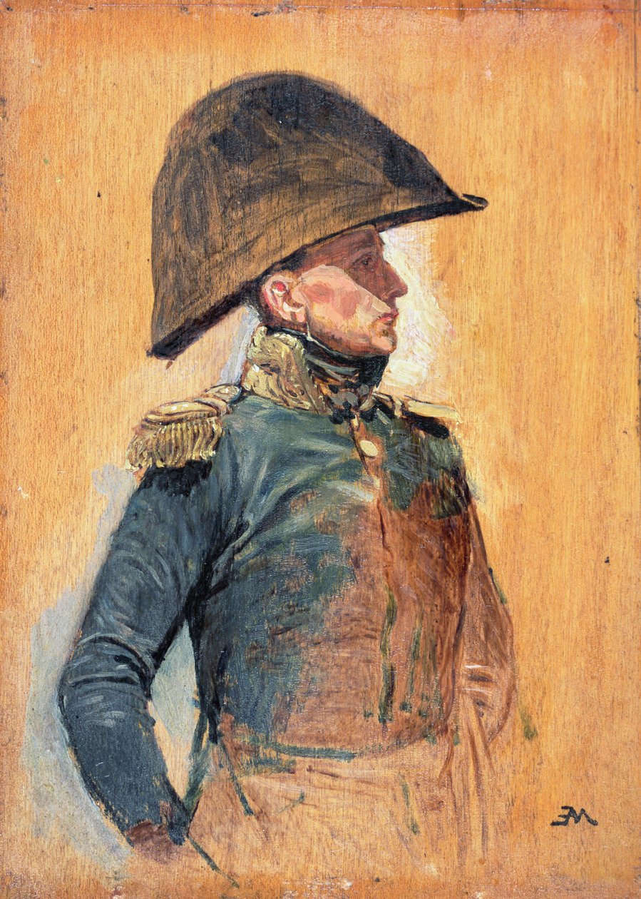 Generální důstojník (olej na panelu) od Jean Louis Ernest Meissonnier