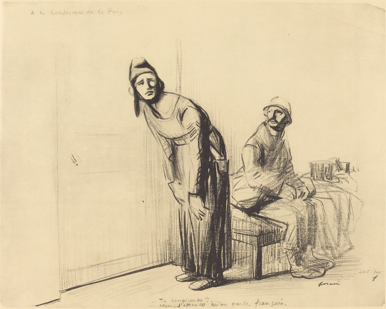 Na mírové konferenci od Jean Louis Forain