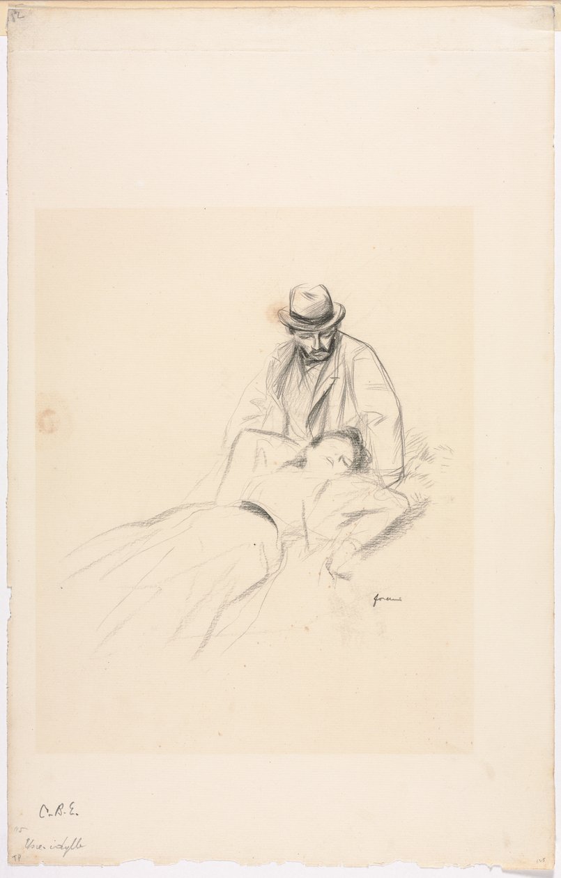 Idyla, čtvrtá čtvrtina 19. století nebo první třetina 1900. od Jean Louis Forain