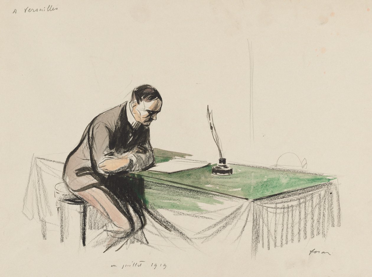 Ve Versailles, červenec 1919, 1919. od Jean Louis Forain
