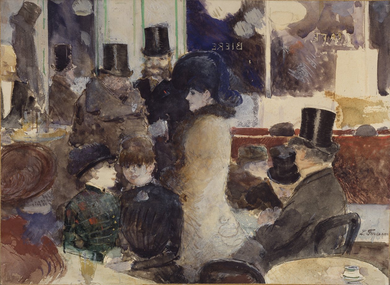 V kavárně od Jean Louis Forain