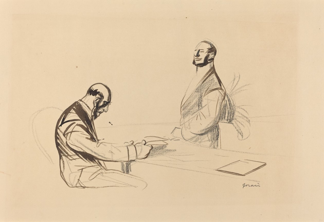 Na konferenci c. 1919. od Jean Louis Forain