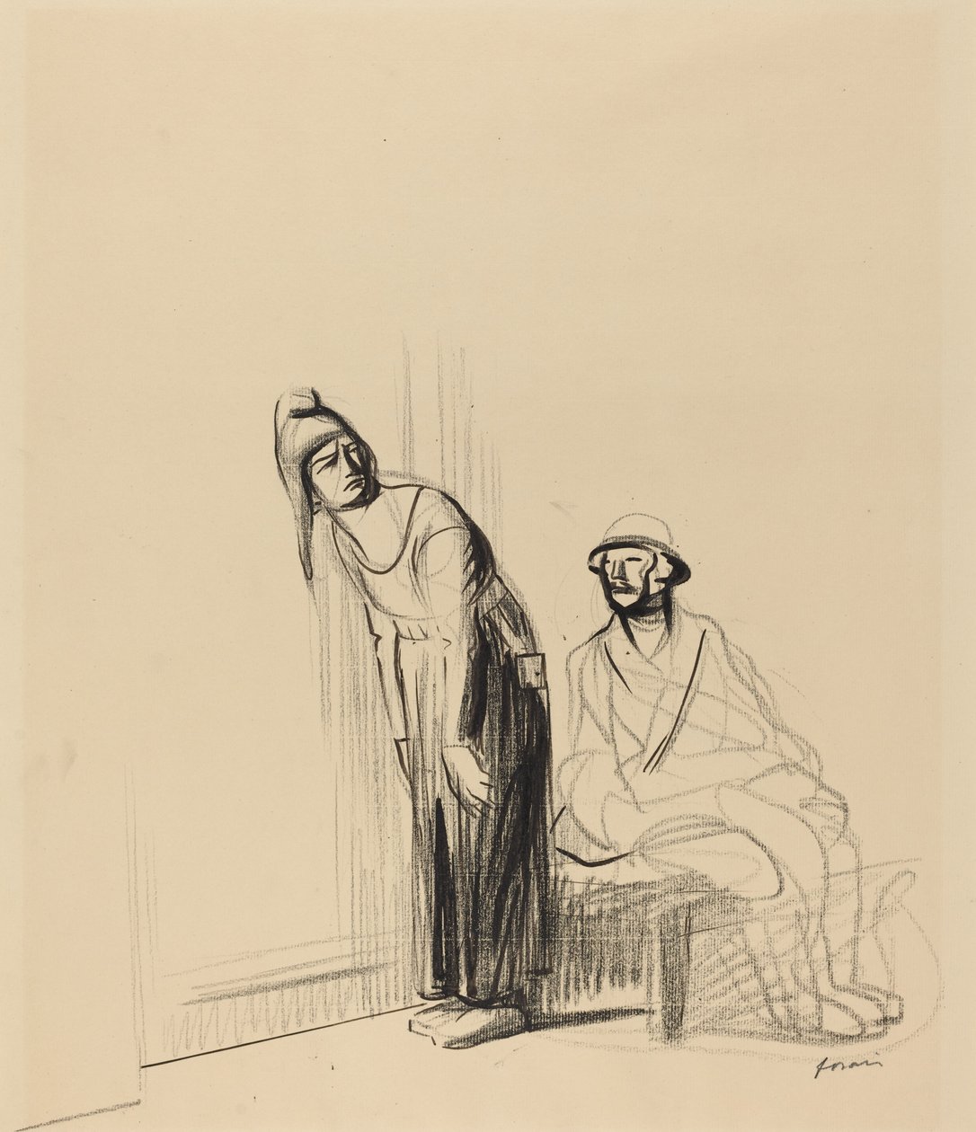 Na mírové konferenci od Jean Louis Forain