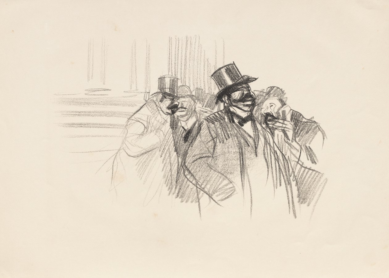 Na burze od Jean-Louis Forain