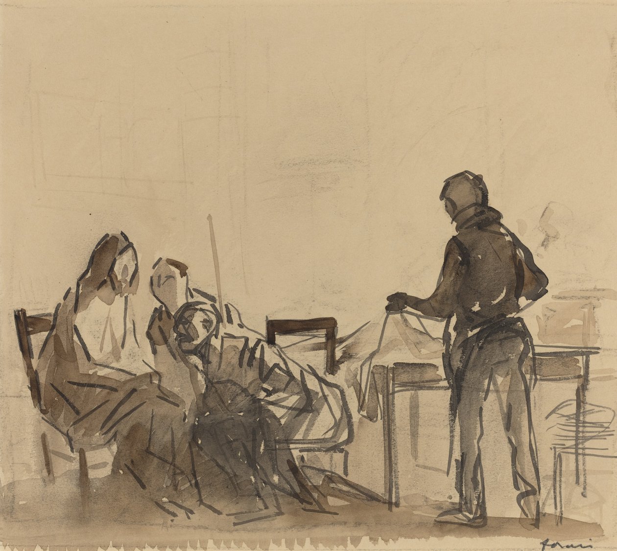 Před repastem v Emauzích od Jean Louis Forain