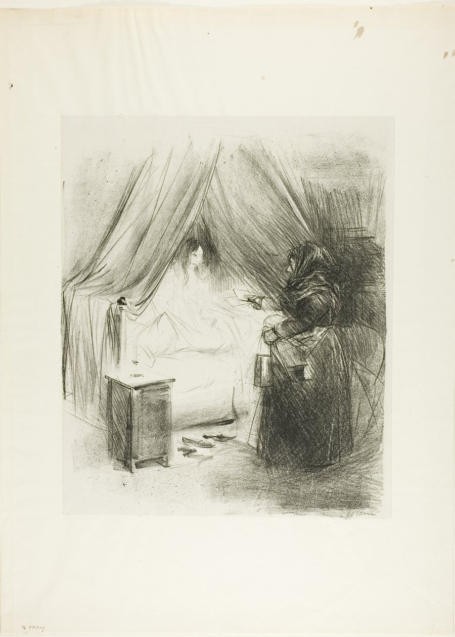 Snídaně (vertikální talíř) od Jean Louis Forain