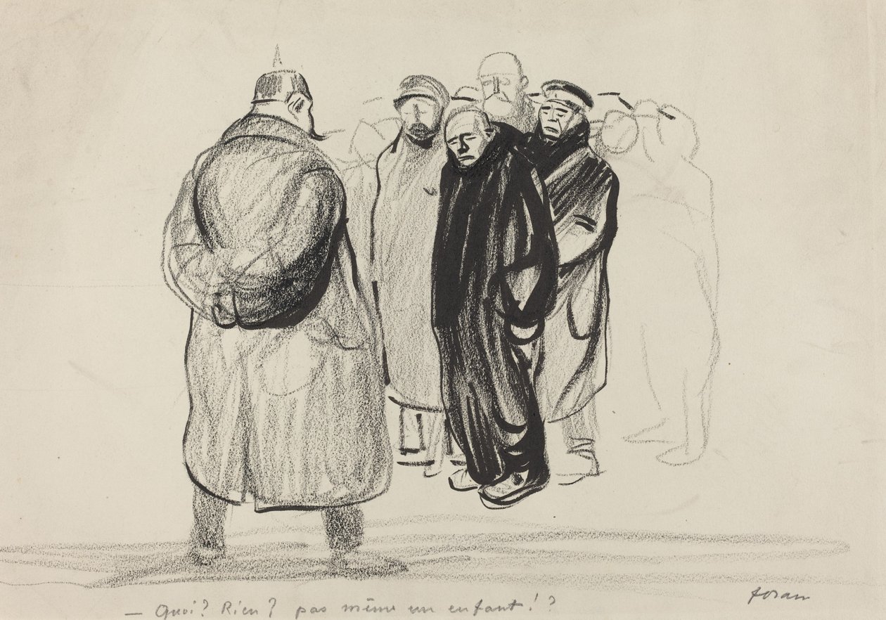 s prázdnýma rukama. Crew of a Zeppelin, pravděpodobně 1915. od Jean Louis Forain