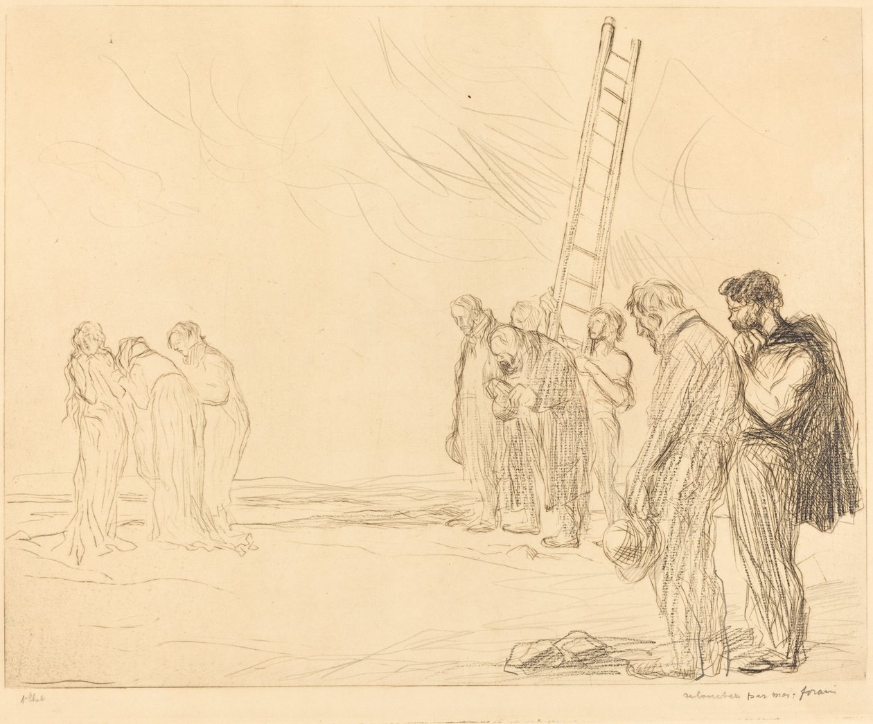 Kalvárie (druhý talíř) od Jean Louis Forain