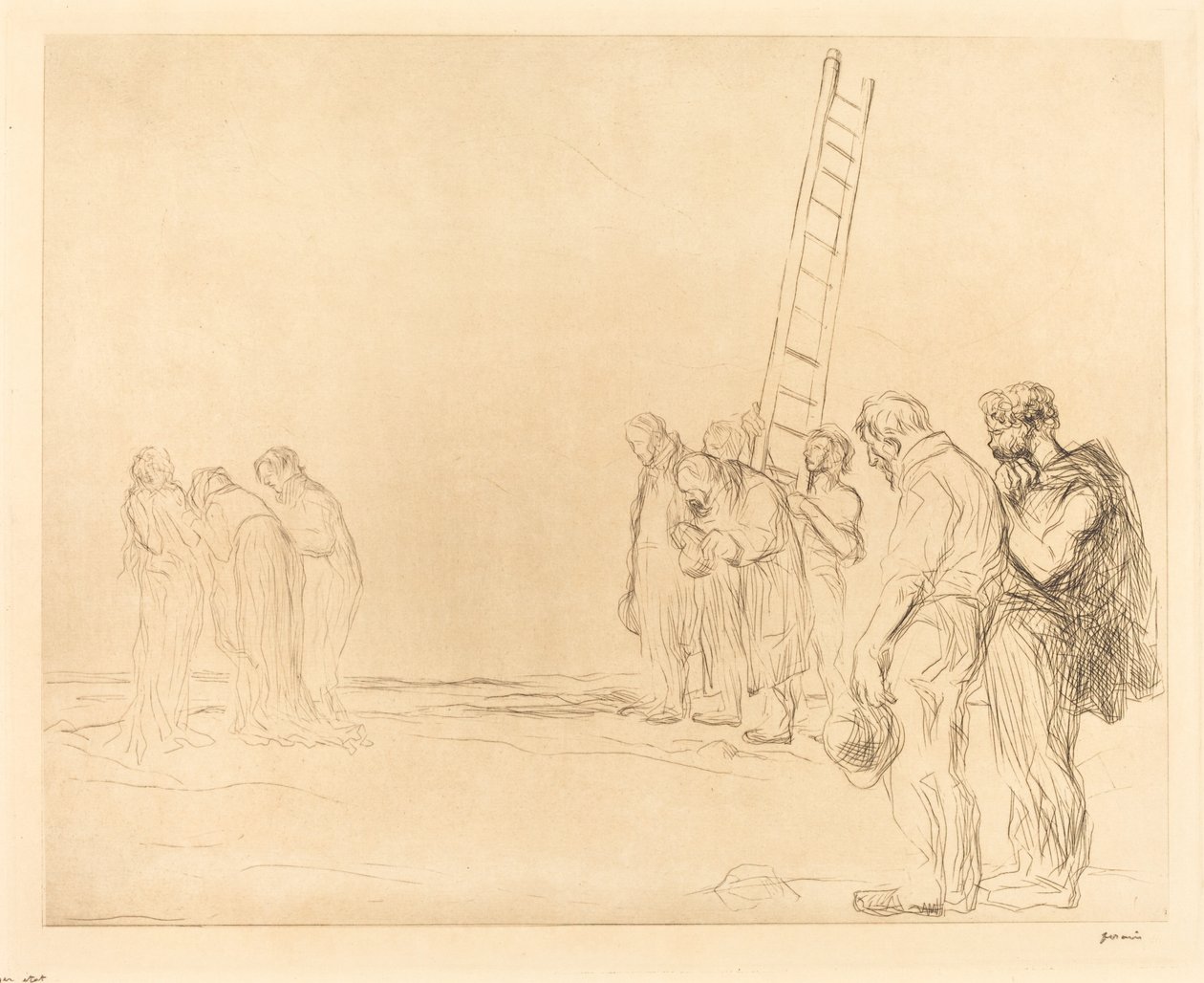 Kalvárie (druhý talíř) od Jean Louis Forain