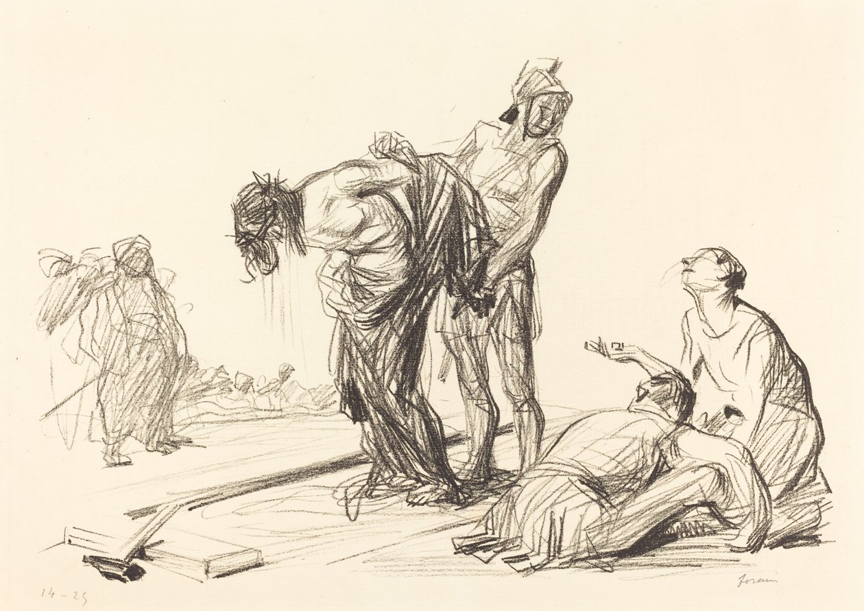 Kristus se svlékl ze svých šatů od Jean Louis Forain
