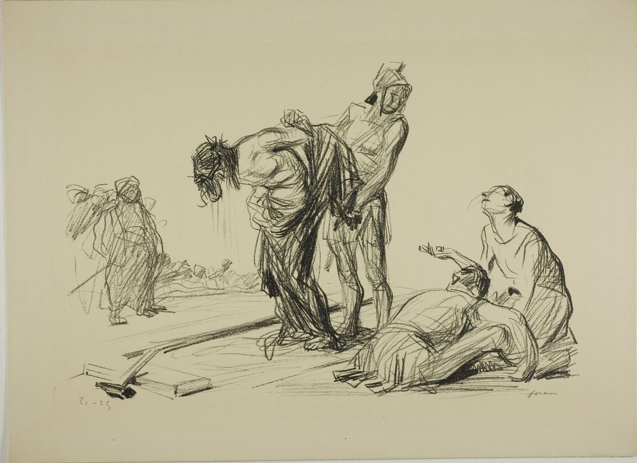 Kristus se svlékl ze svých šatů od Jean Louis Forain