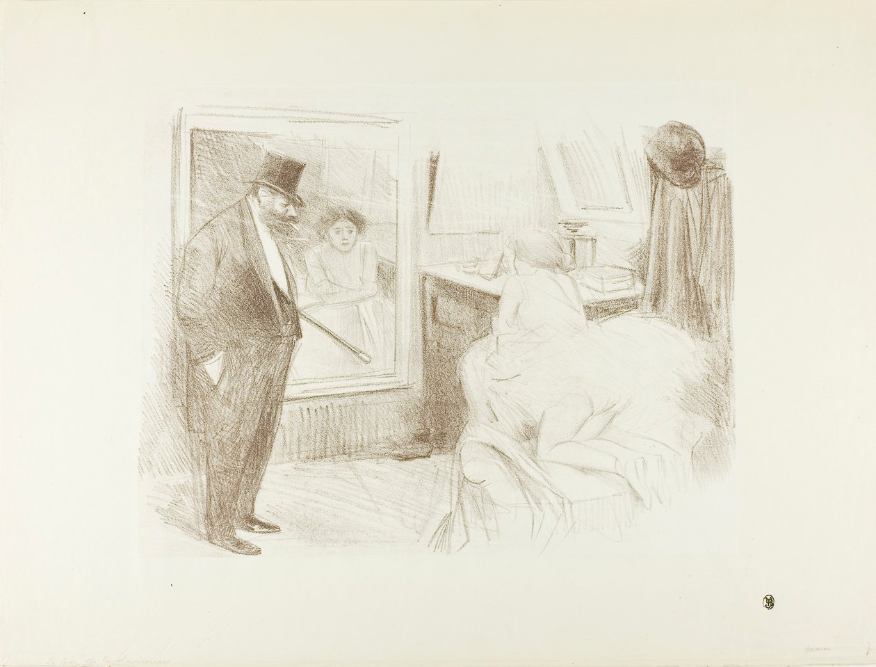 Šatna tanečnice, druhý talíř od Jean Louis Forain