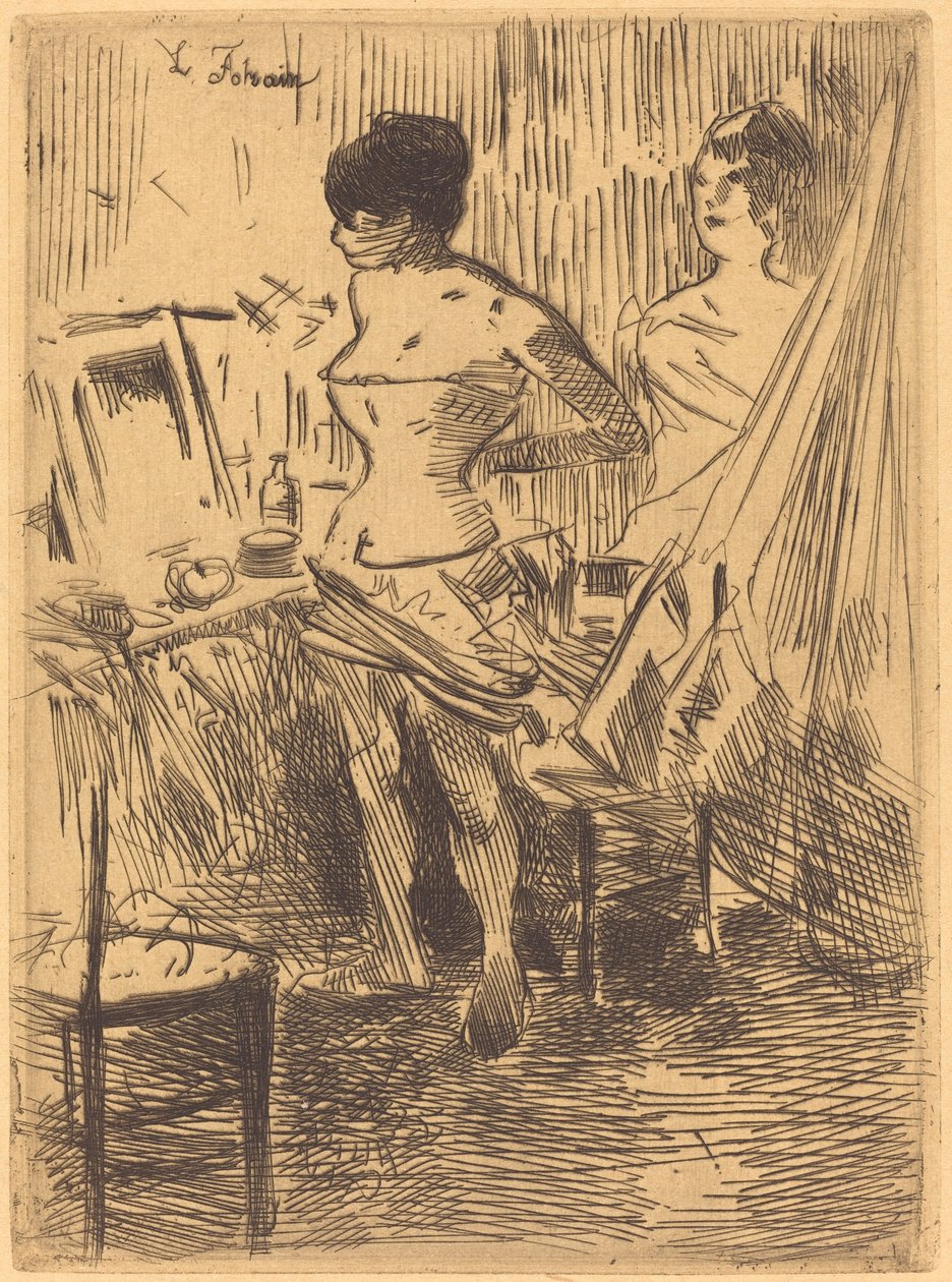 Tanečníci v jejich šatně od Jean Louis Forain