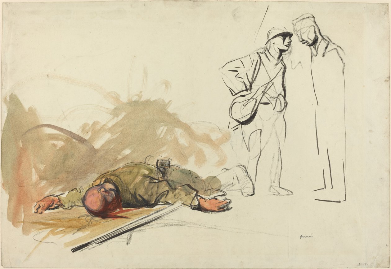 Mrtvý německý voják, c. 19141919. od Jean Louis Forain