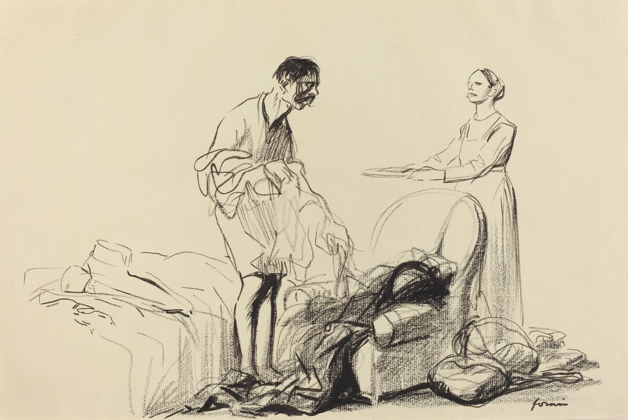Propuštěn z vojenské služby od Jean Louis Forain