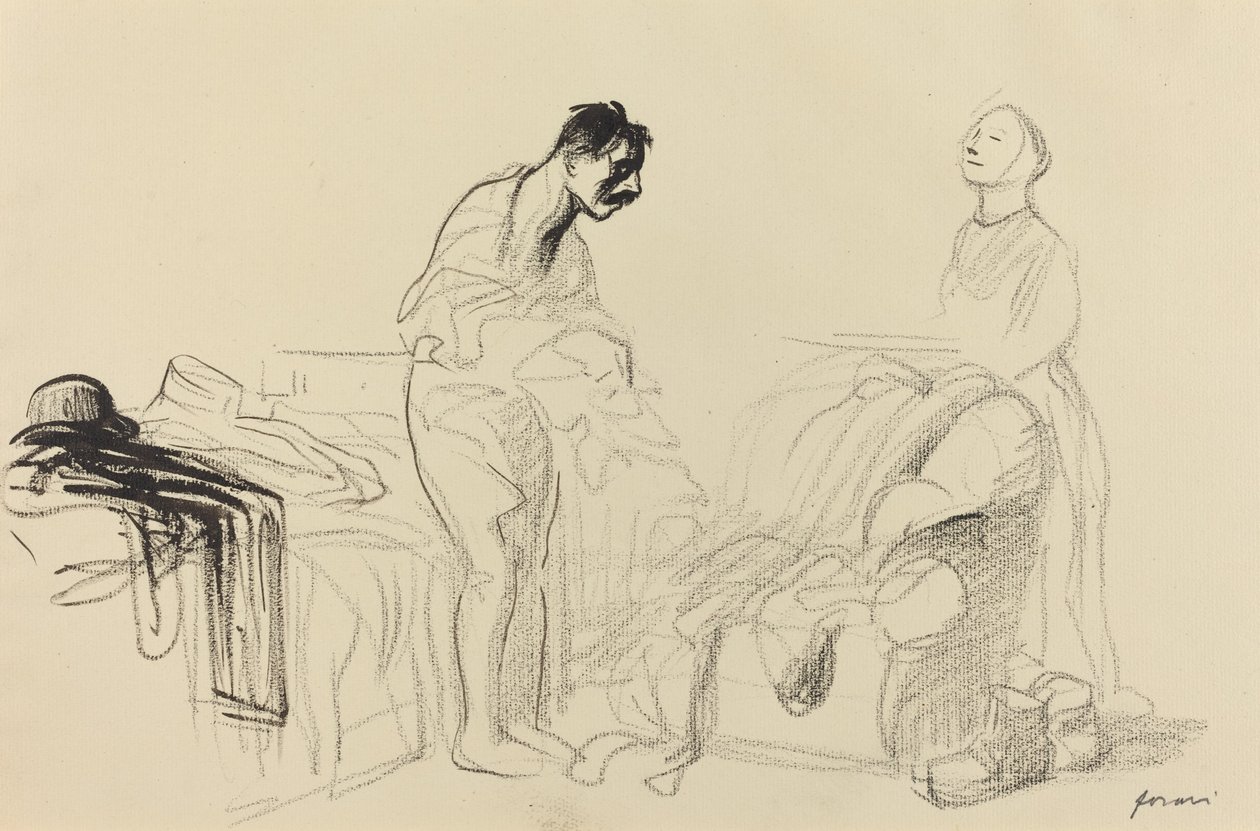 propuštěn z vojenské služby, c. 19141919. od Jean Louis Forain