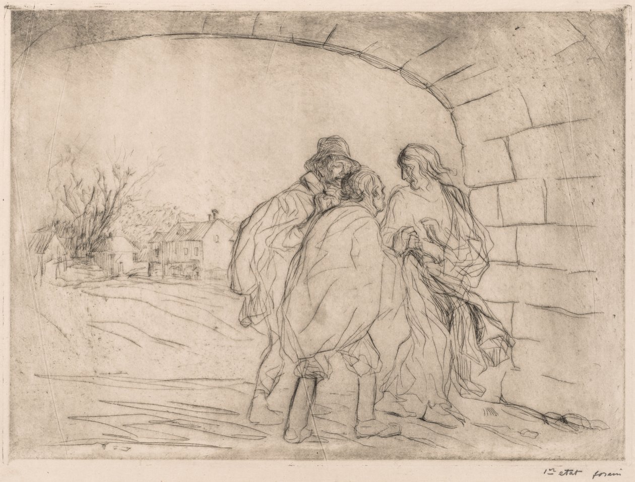 Setkání pod trezorem. od Jean Louis Forain