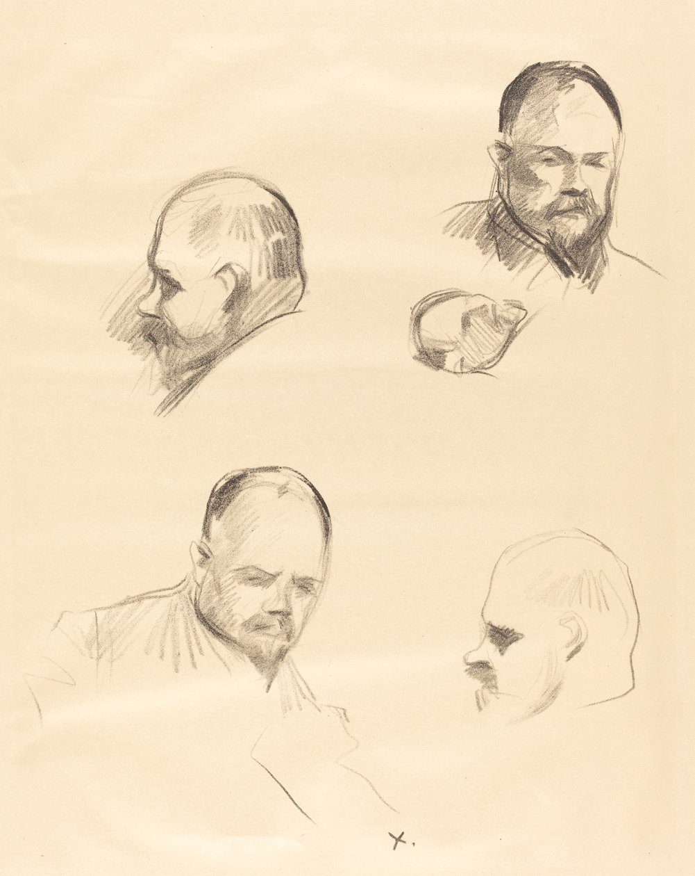 Čtyři skici Ambroise Vollarda od Jean Louis Forain
