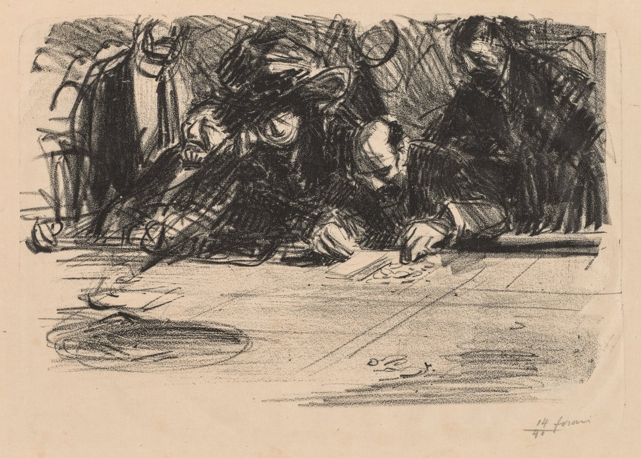 skupina hráčů od Jean Louis Forain