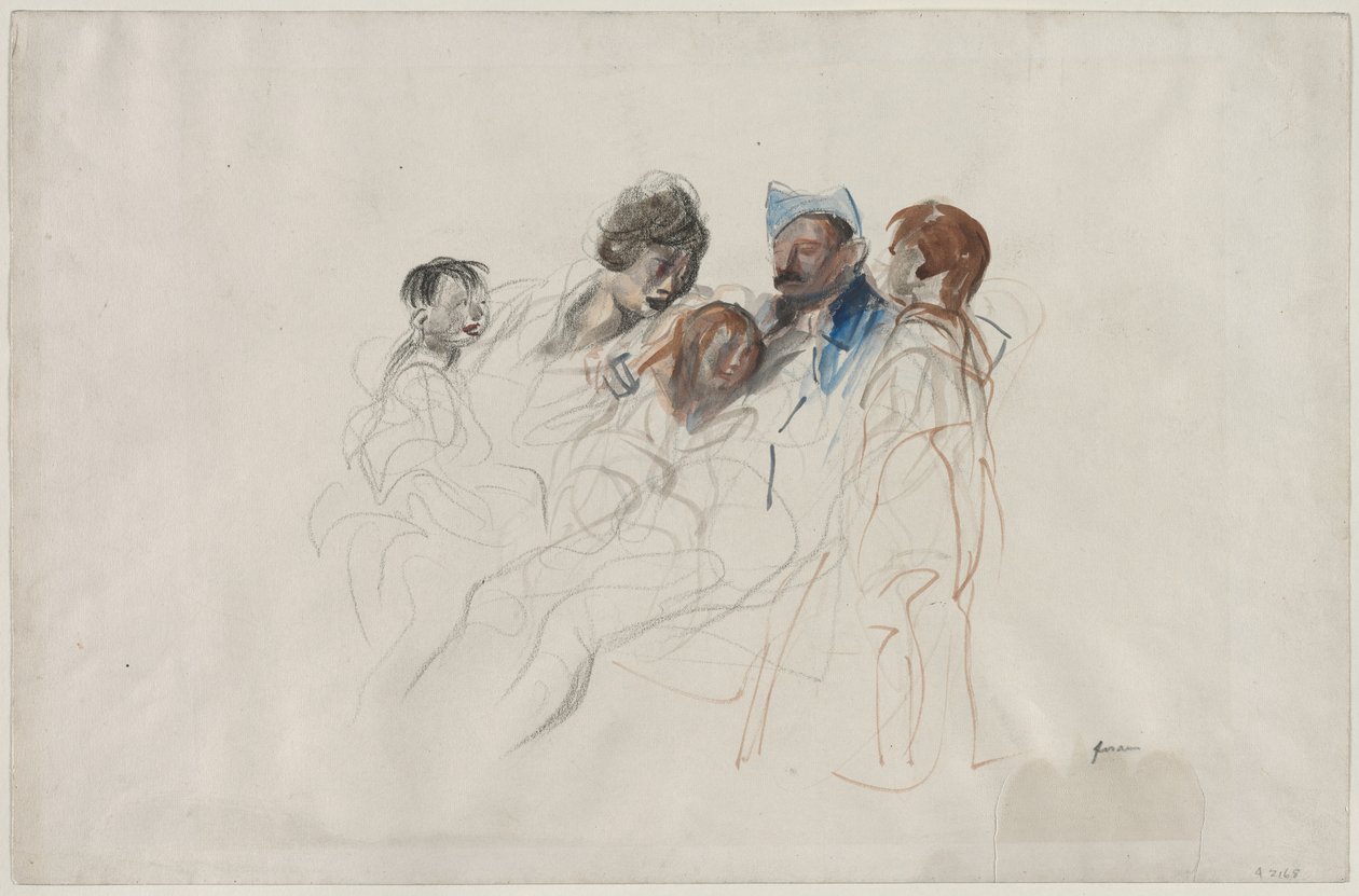 Domov na dovolené, čtvrtá čtvrtina 19. století nebo první třetina 19. století. od Jean Louis Forain