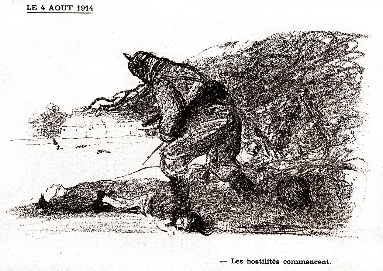 Zahájení nepřátelství od Jean Louis Forain